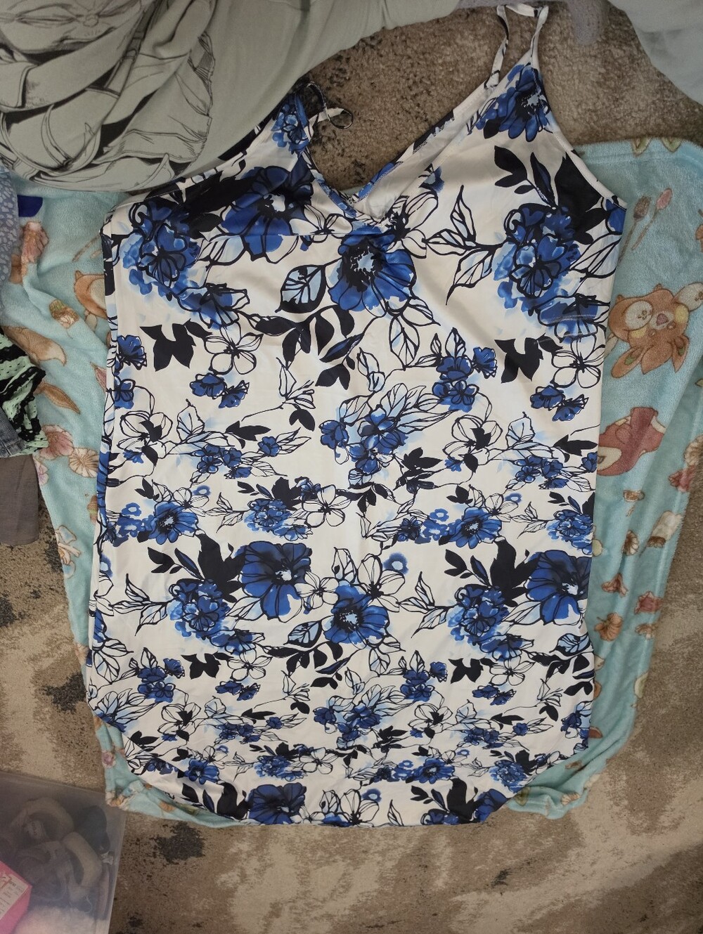 Blue Floral Dress